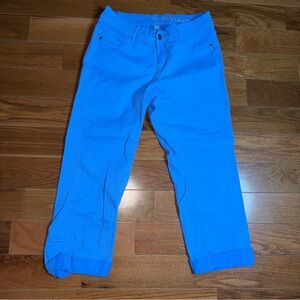 NY&C Crop Legging Pants – Bright Blue | Size 6